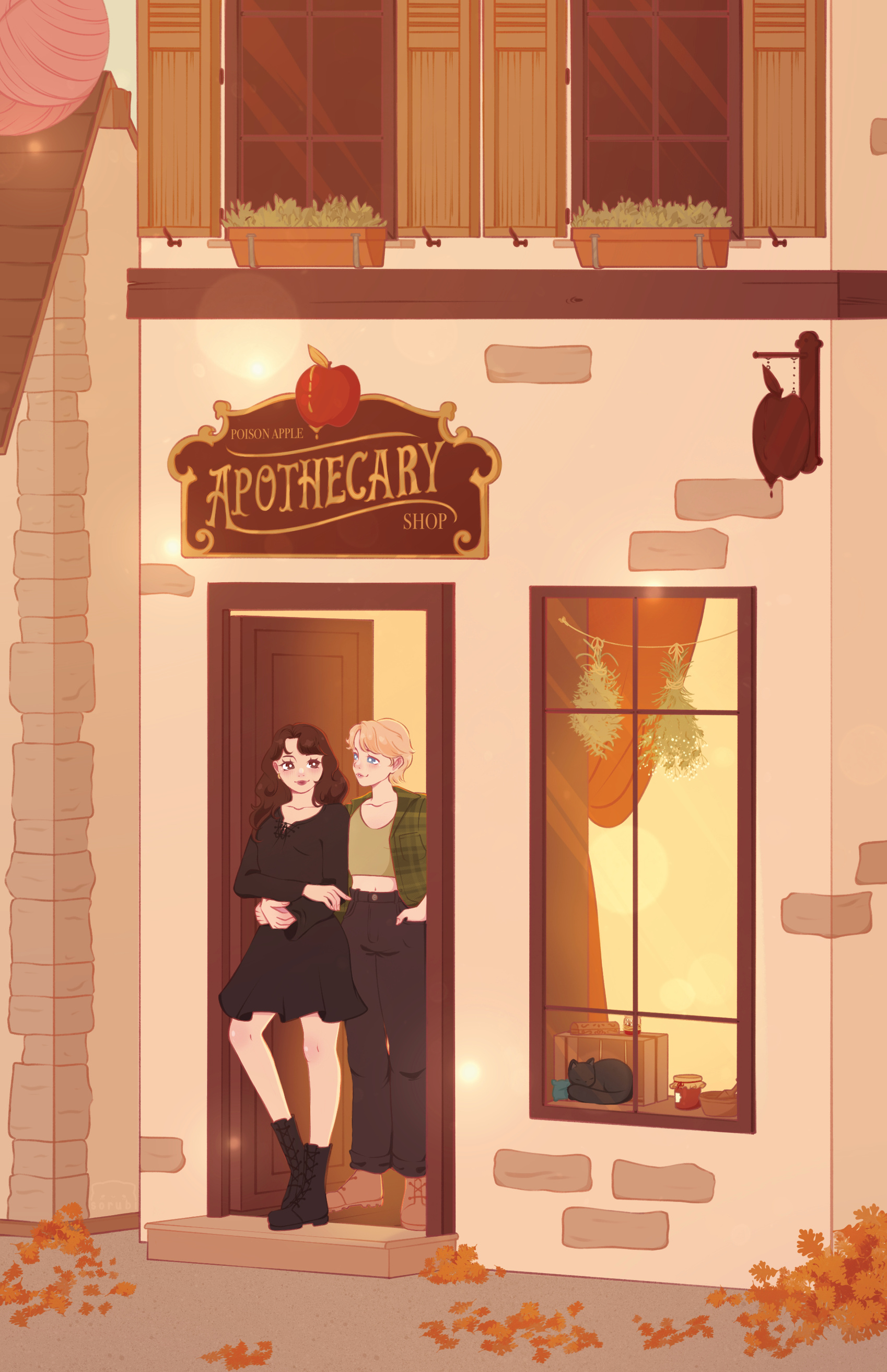 Pumpkin Spice & Poltergeist - K.Elle MORRISON, Ali K. MULFORD (Illustration promotionnelle)